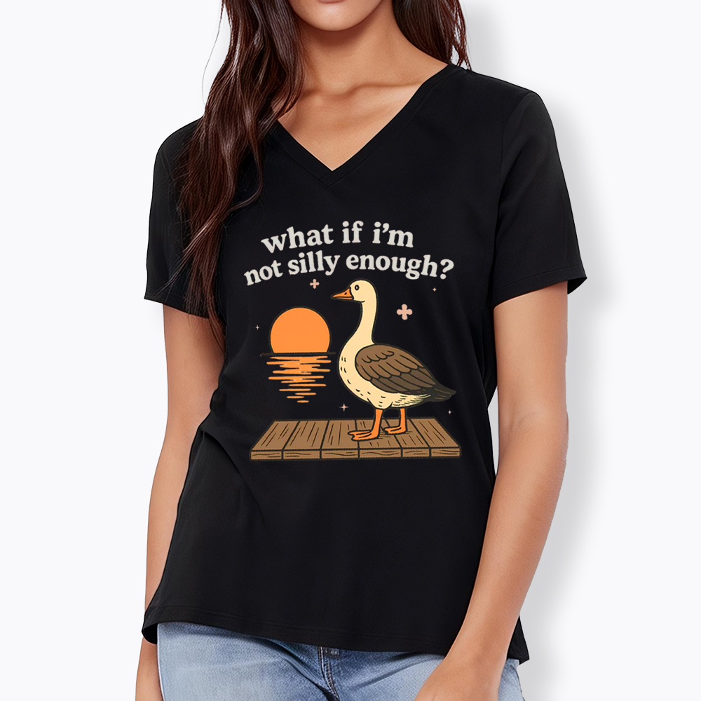 What If I'm Not Silly Enough V-Neck Classic T-Shirt