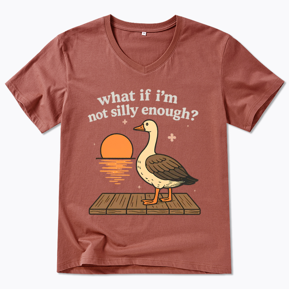 What If I'm Not Silly Enough V-Neck Classic T-Shirt