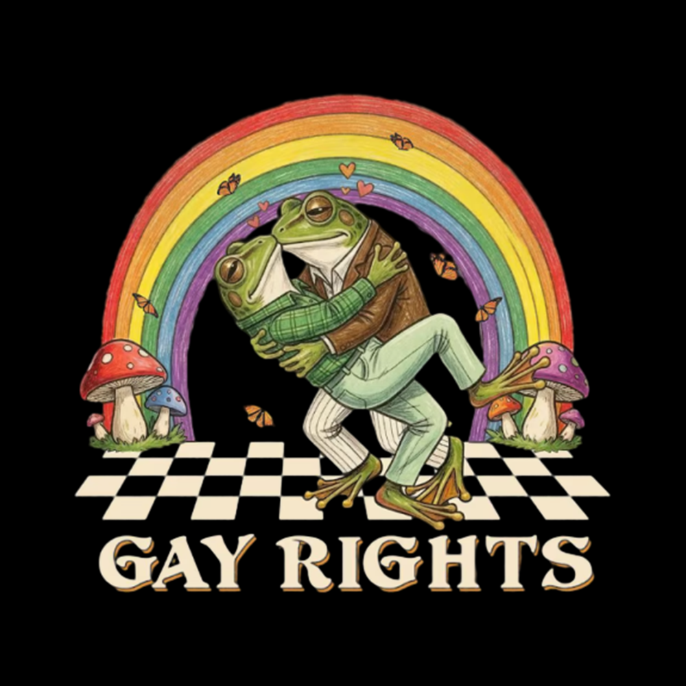 Pride Flag Off Shoulder T-shirt