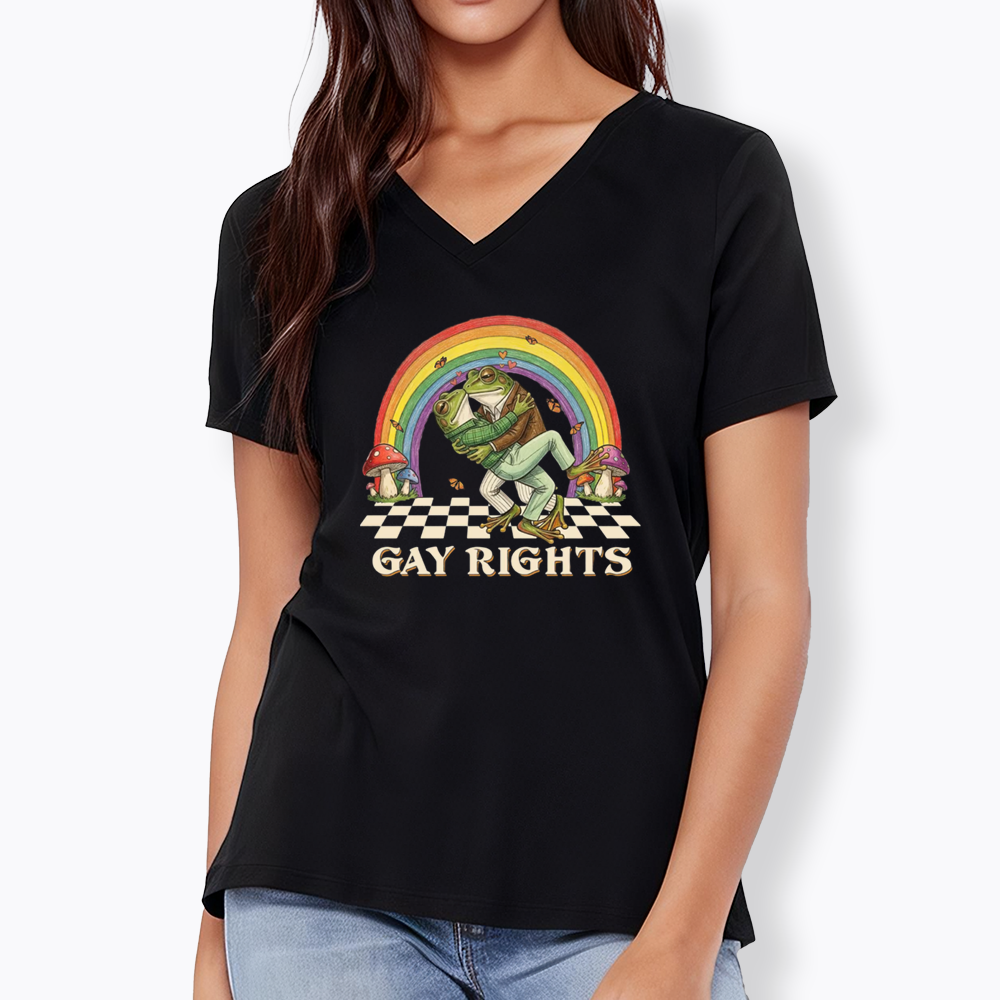 Pride Flag V-Neck Classic T-Shirt