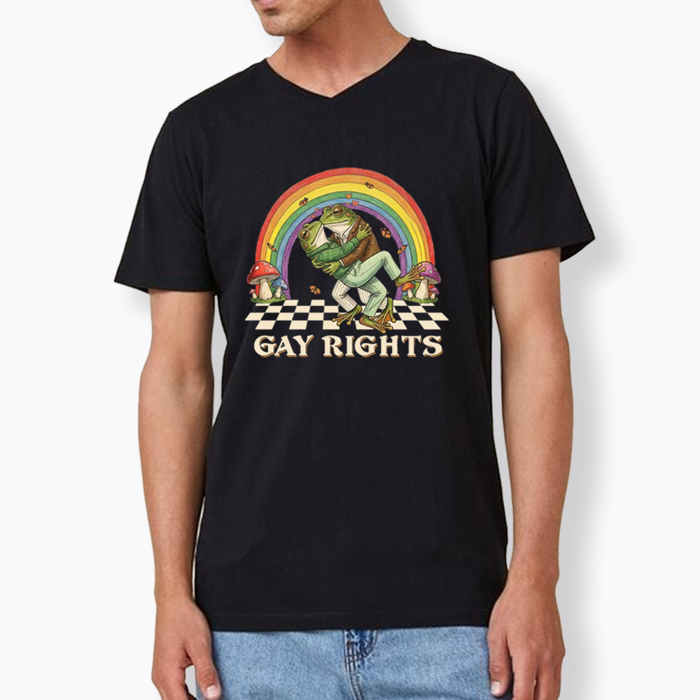 Pride Flag V-Neck Classic T-Shirt