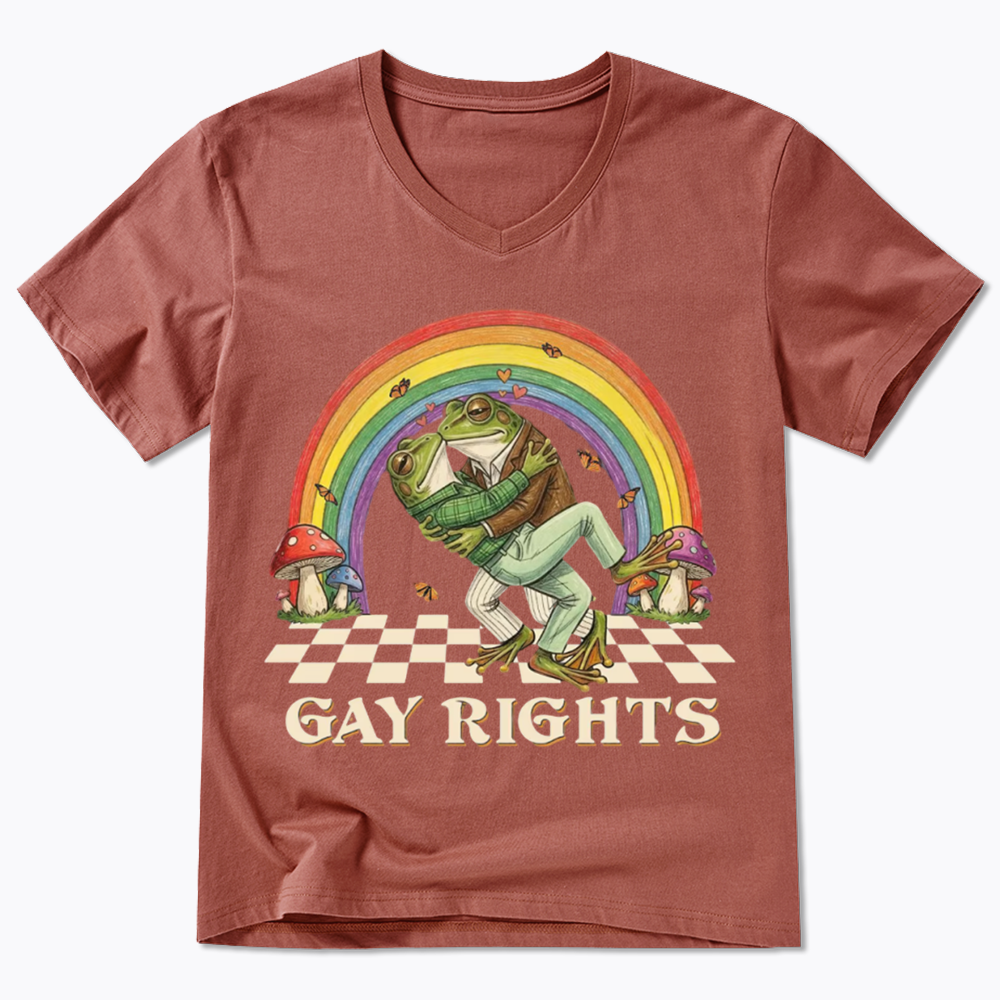 Pride Flag V-Neck Classic T-Shirt