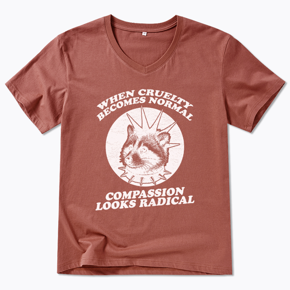 Feral Resistance Political Activist V-Neck Classic T-Shirt