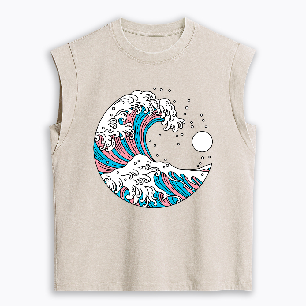 Transgender Women's Washed Tank Top