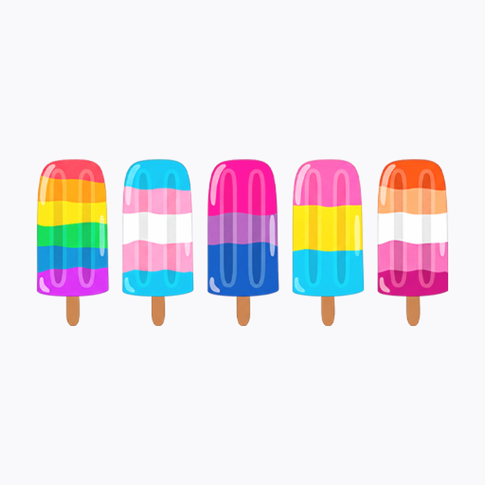 Pride Ice Pops Women's Washed Tank Top