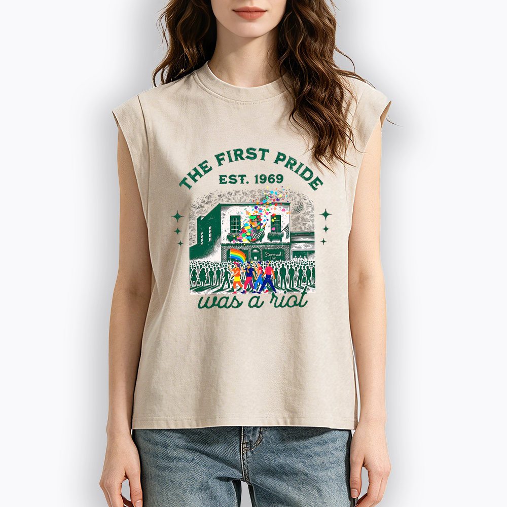 The first Pride Was a Riot Women's Washed Tank Top