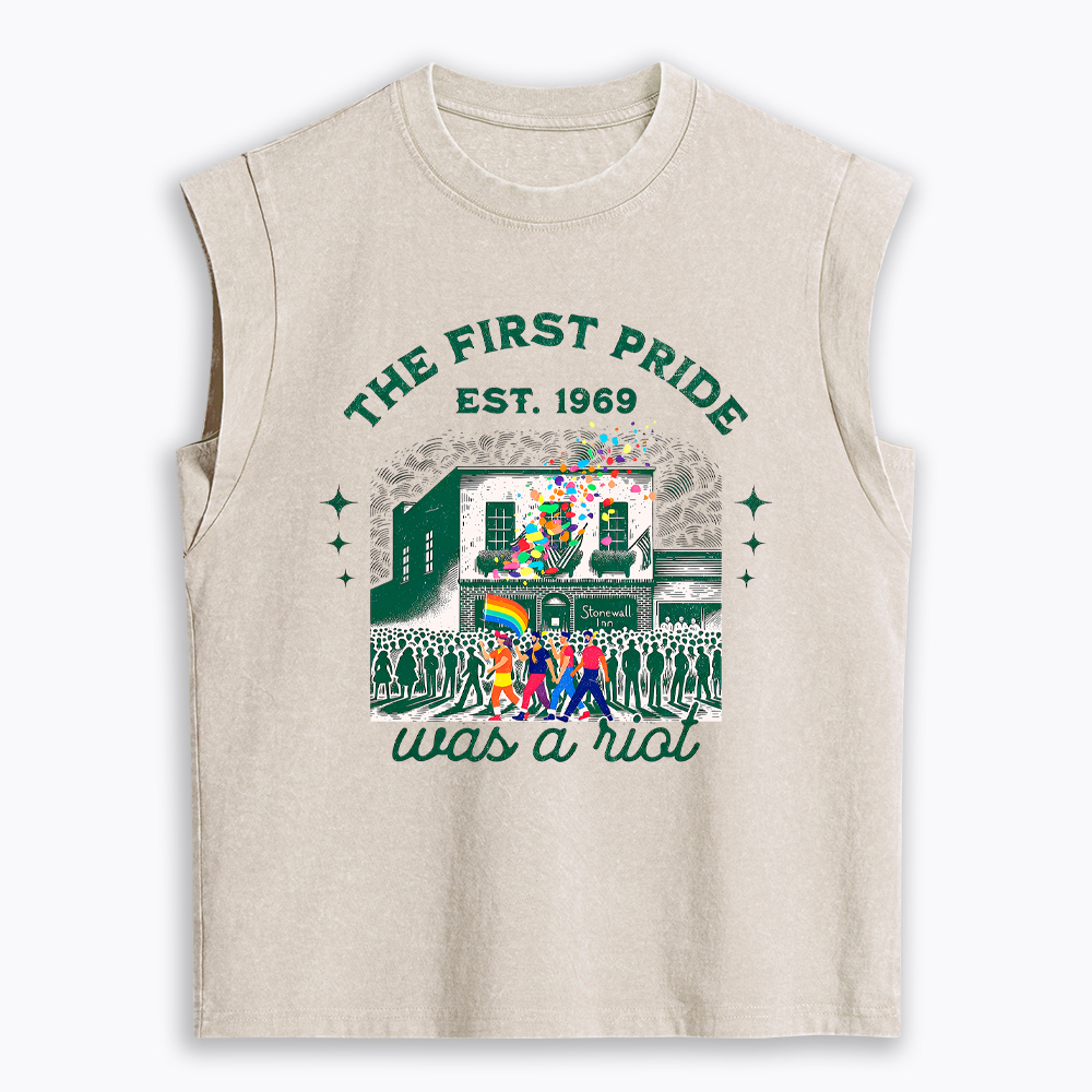The first Pride Was a Riot Women's Washed Tank Top