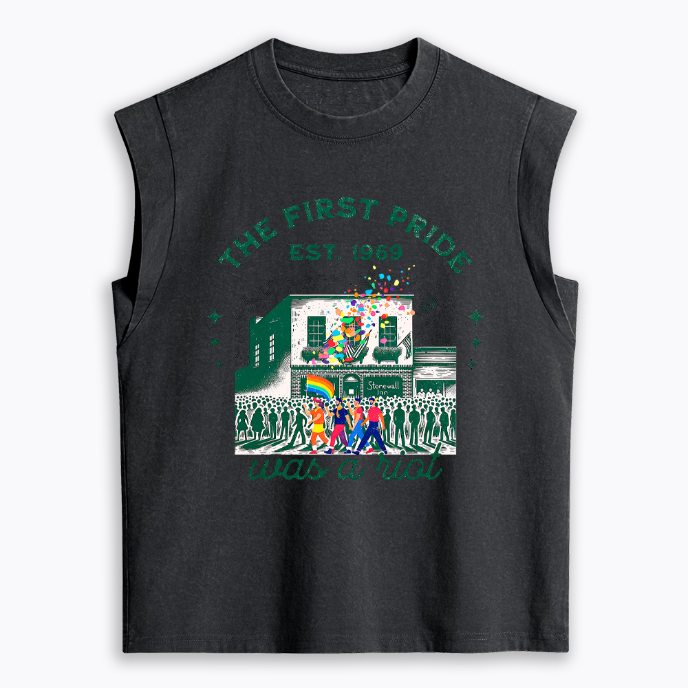 The first Pride Was a Riot Women's Washed Tank Top