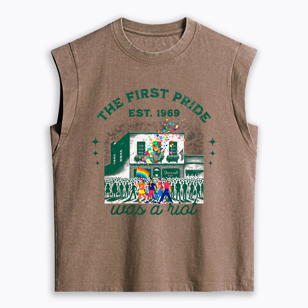 The first Pride Was a Riot Women's Washed Tank Top