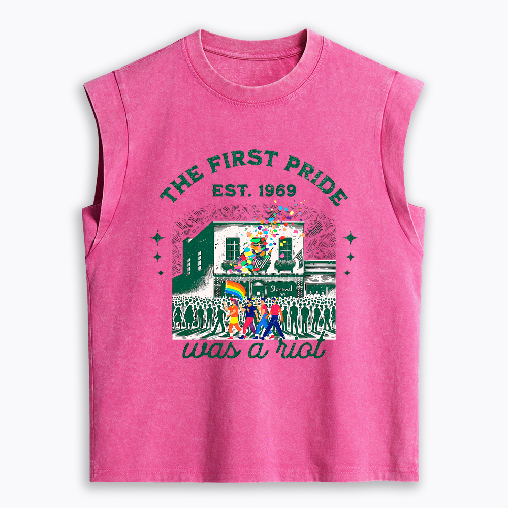 The first Pride Was a Riot Women's Washed Tank Top