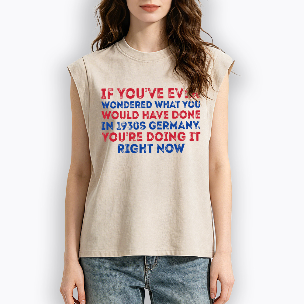 1930s Germany If You Wondered Statement Women's Washed Tank Top