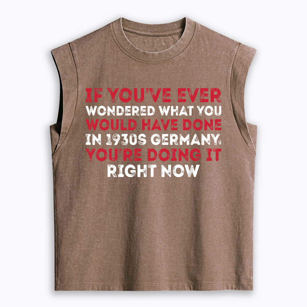 1930s Germany If You Wondered Statement Women's Washed Tank Top