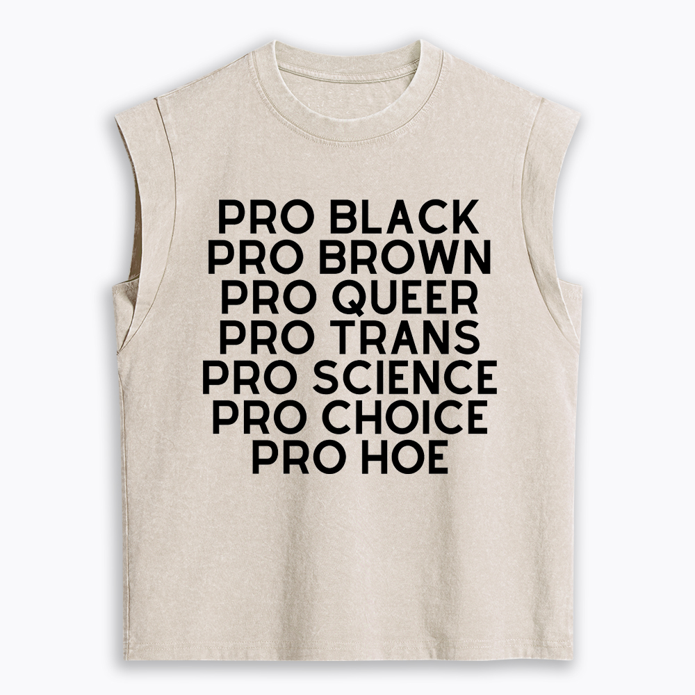 Pro Black Pro Hoe Women's Washed Tank Top