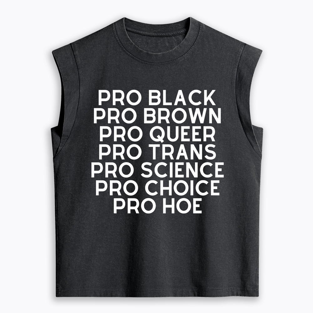Pro Black Pro Hoe Women's Washed Tank Top