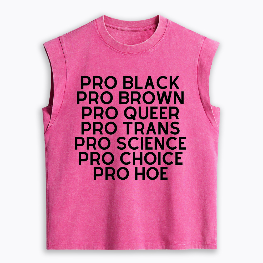 Pro Black Pro Hoe Women's Washed Tank Top
