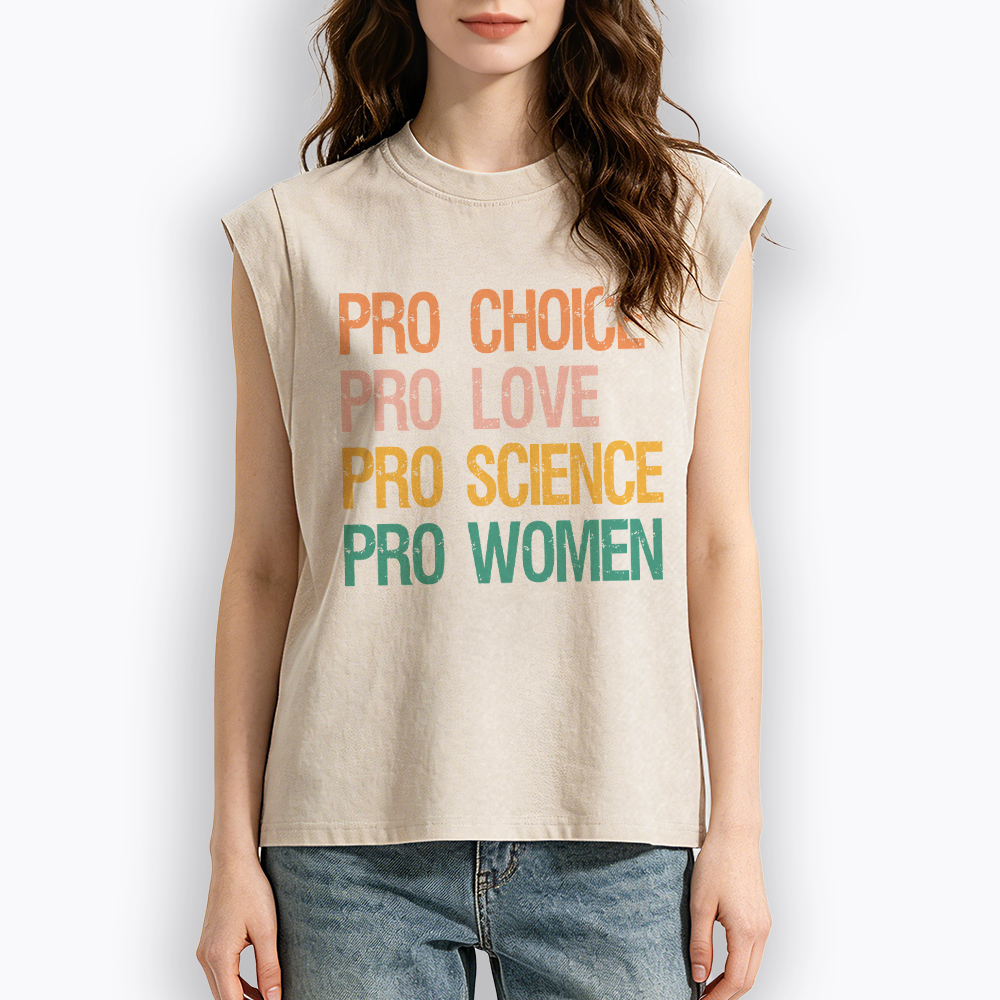 Pro Choice Women Rights Women's Washed Tank Top