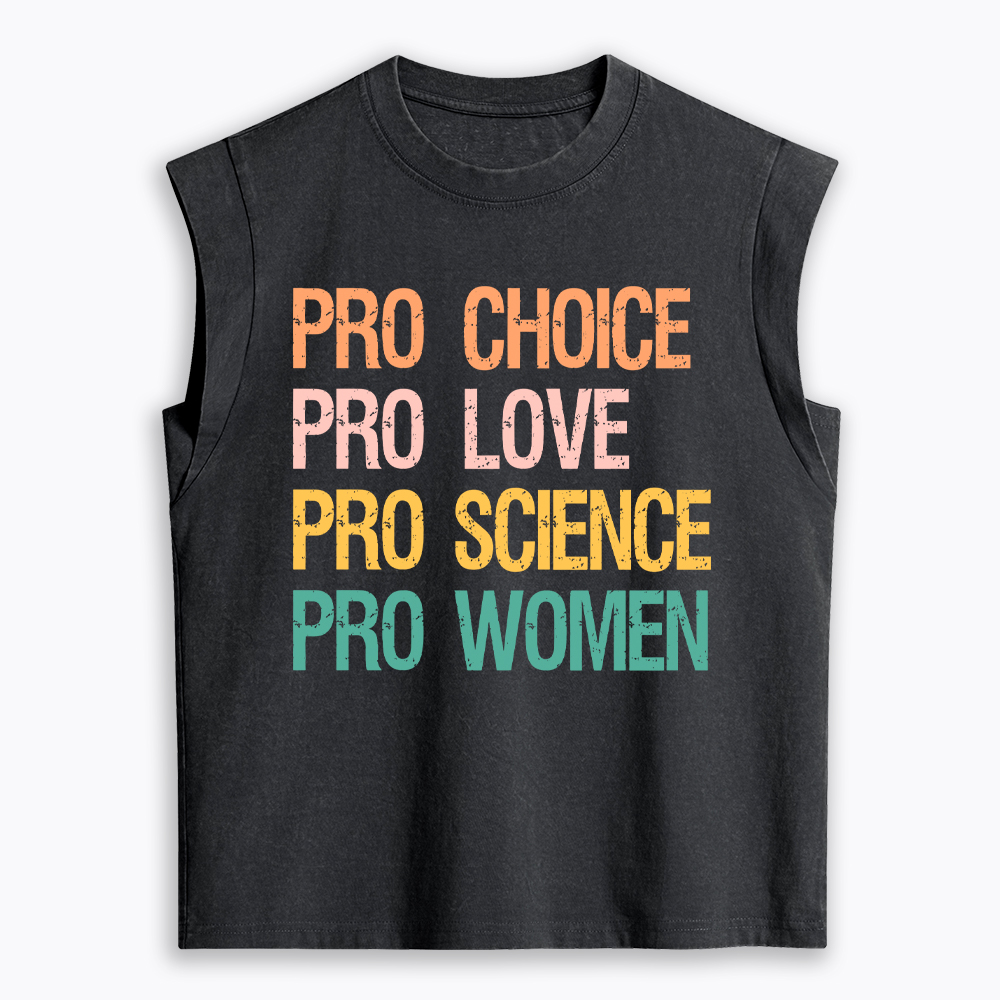 Pro Choice Women Rights Women's Washed Tank Top