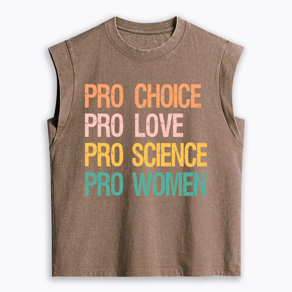 Pro Choice Women Rights Women's Washed Tank Top