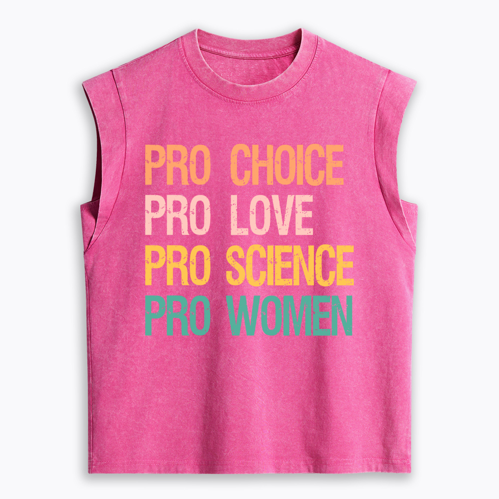 Pro Choice Women Rights Women's Washed Tank Top