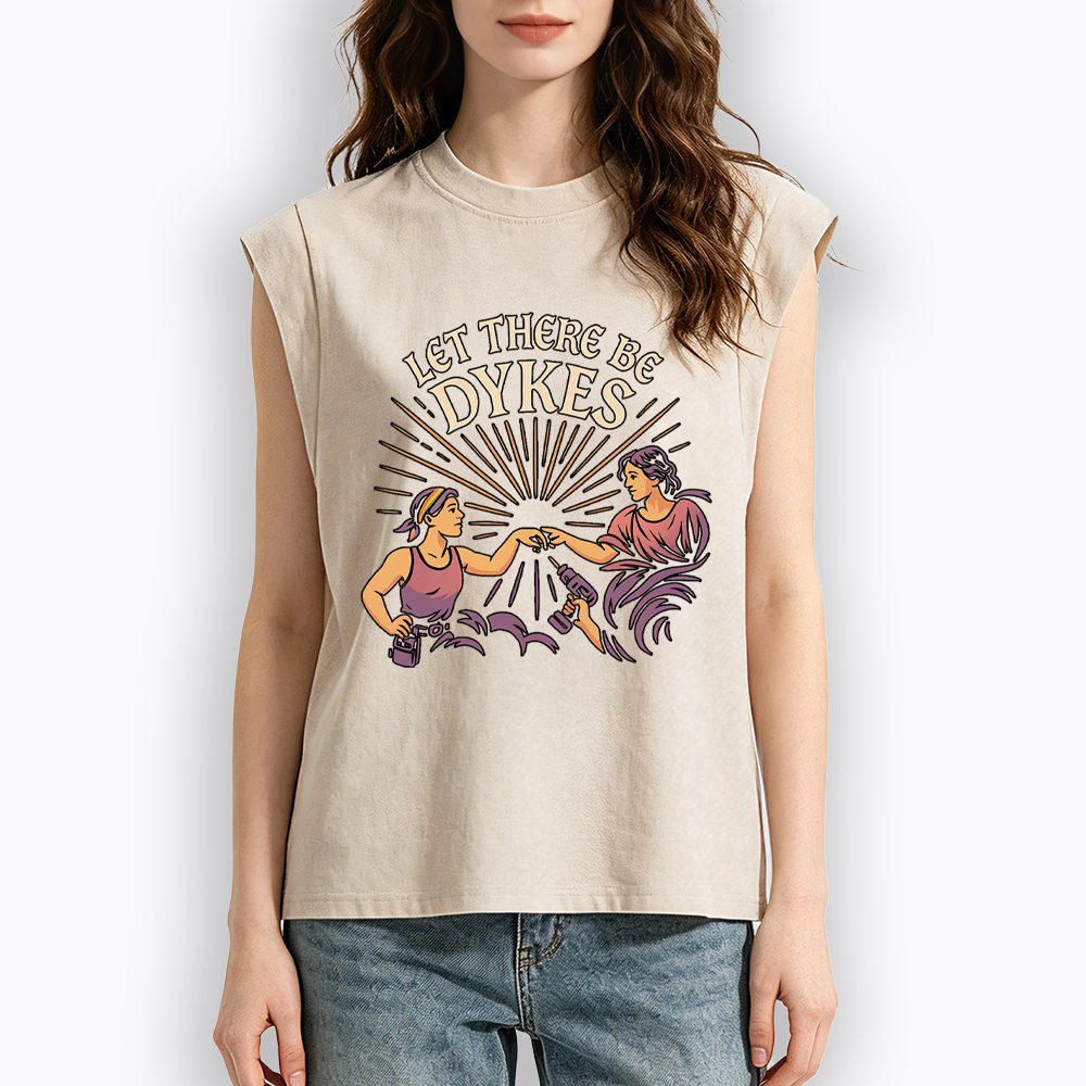Let There Be Dykes Women's Washed Tank Top