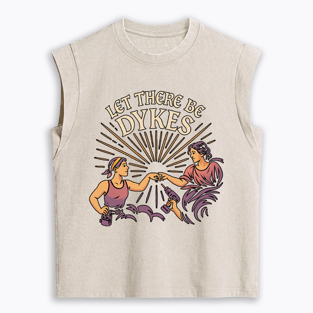 Let There Be Dykes Women's Washed Tank Top