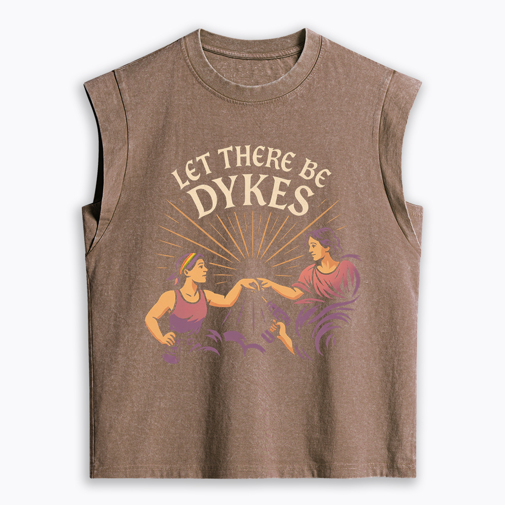 Let There Be Dykes Women's Washed Tank Top