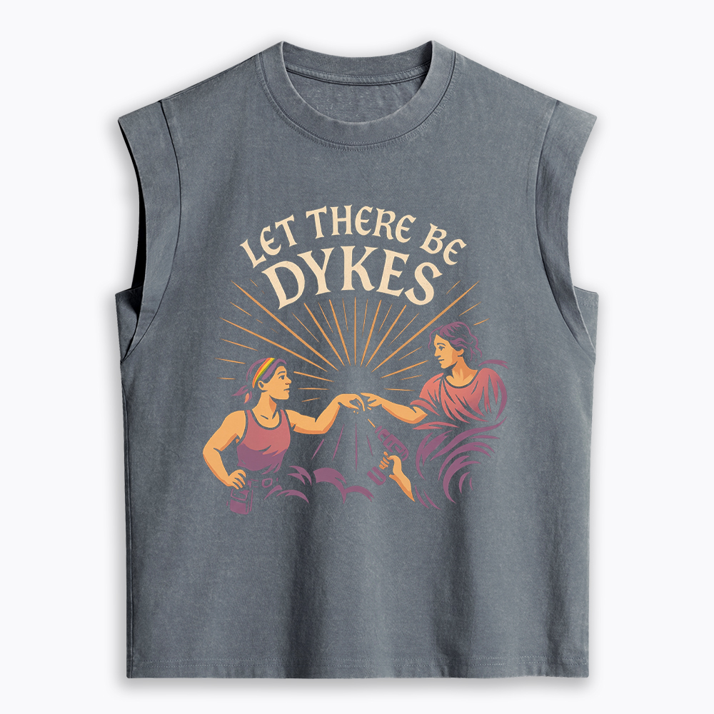 Let There Be Dykes Women's Washed Tank Top