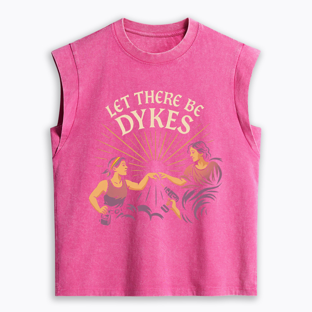 Let There Be Dykes Women's Washed Tank Top