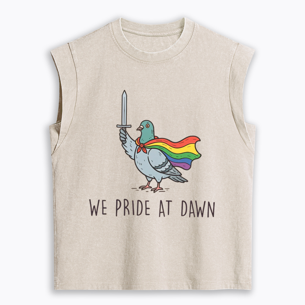 We Pride At Dawn Women's Washed Tank Top