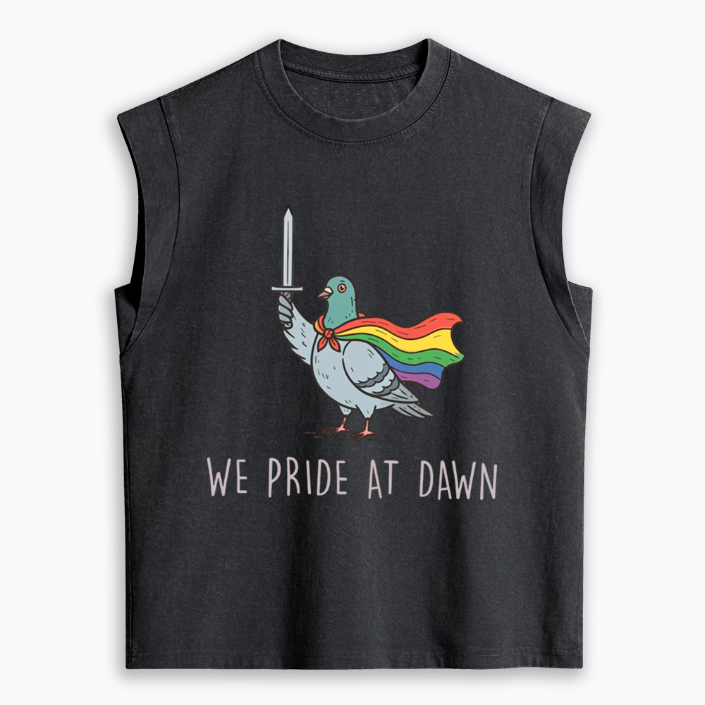 We Pride At Dawn Women's Washed Tank Top