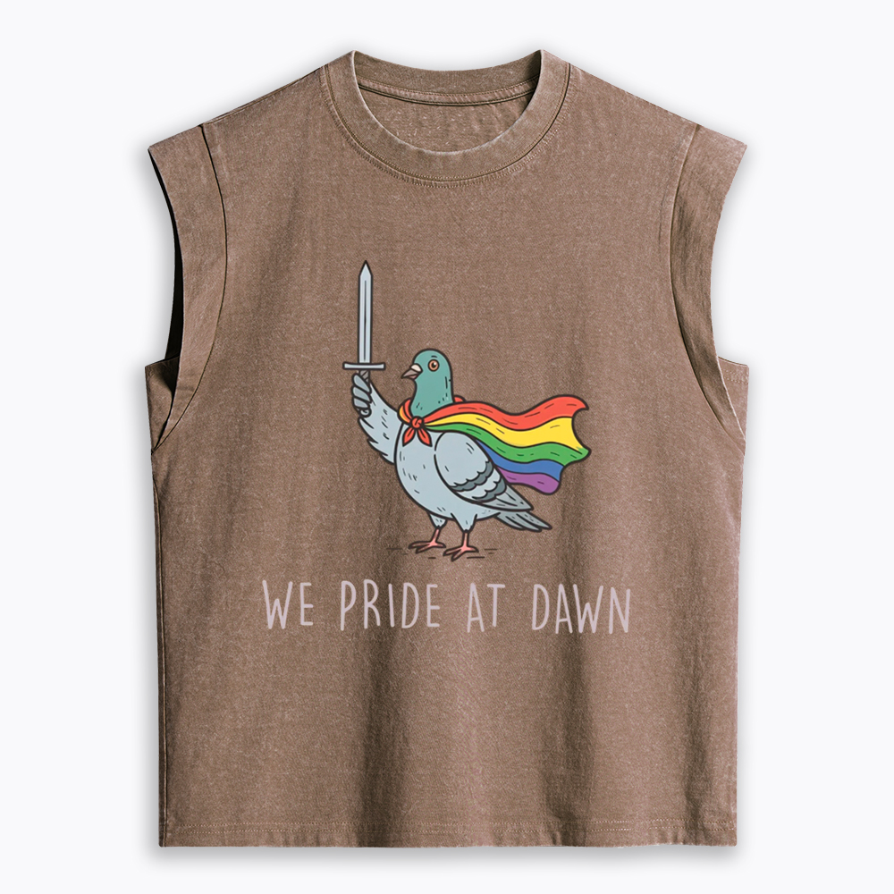We Pride At Dawn Women's Washed Tank Top