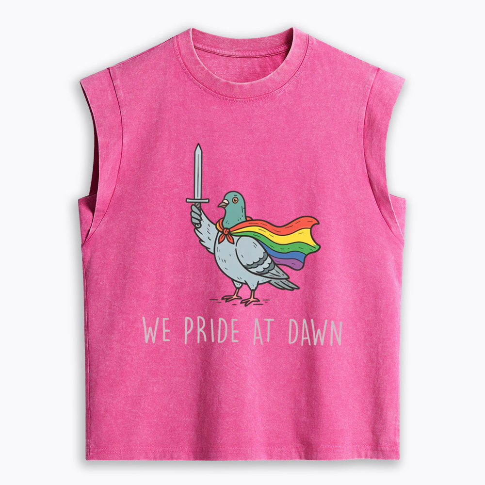 We Pride At Dawn Women's Washed Tank Top