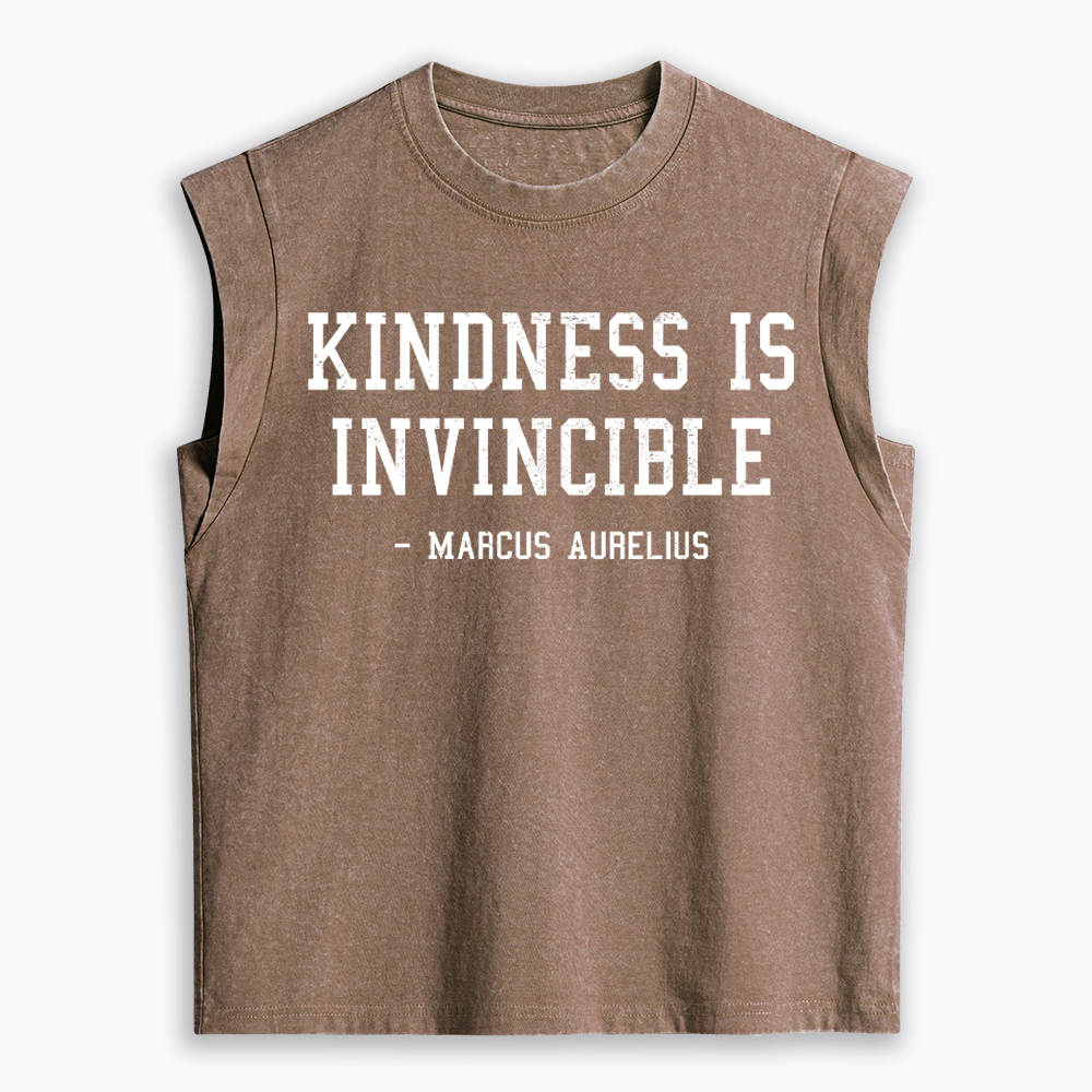 Kindness is Invincible Women's Washed Tank Top
