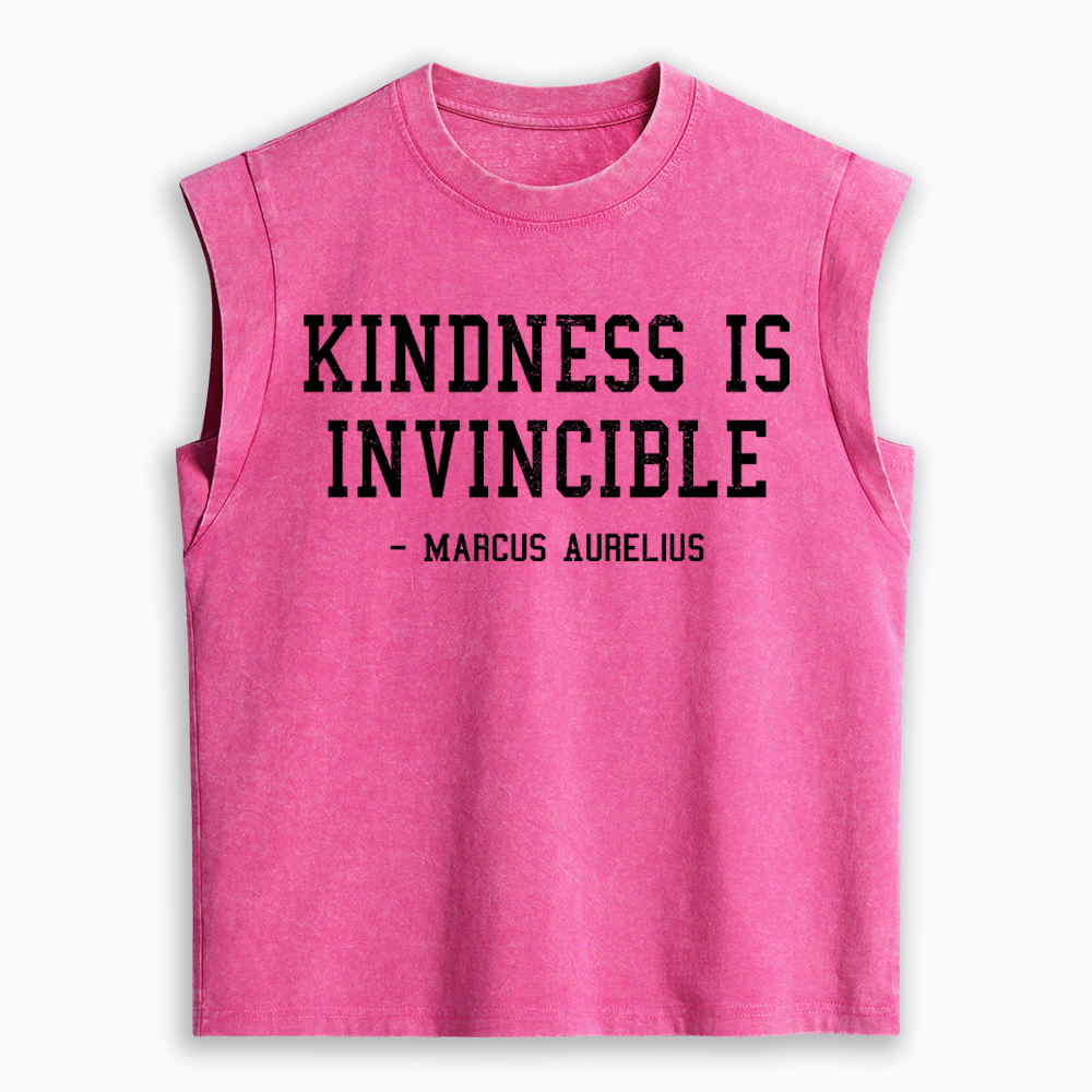 Kindness is Invincible Women's Washed Tank Top