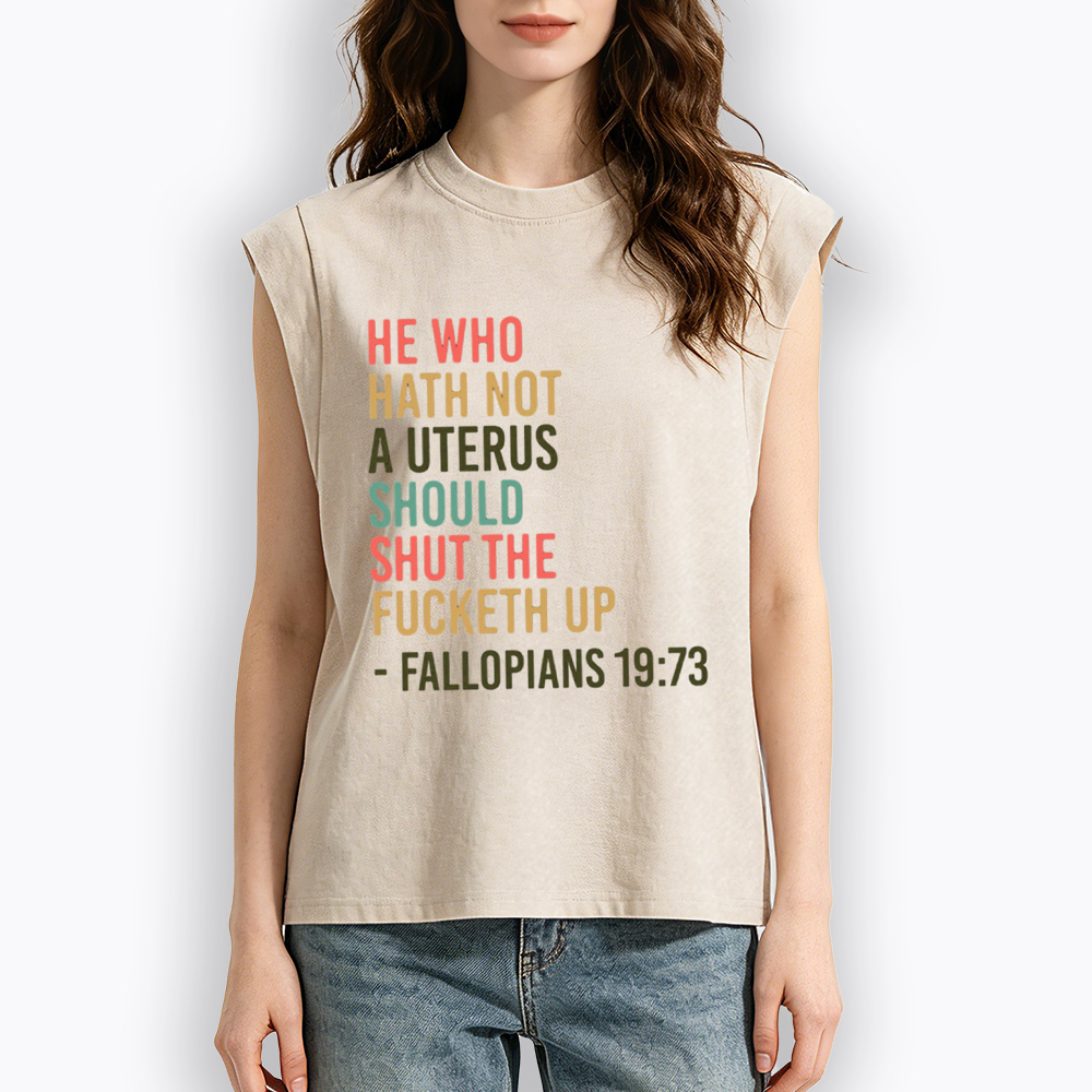 Pro Choice Feminist Women Rights Women's Washed Tank Top