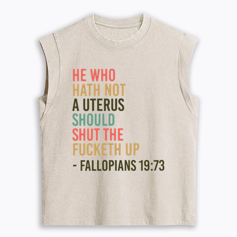 Pro Choice Feminist Women Rights Women's Washed Tank Top