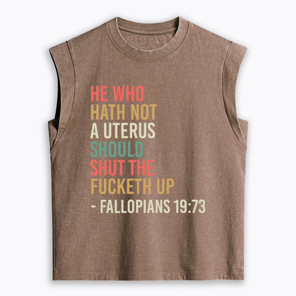 Pro Choice Feminist Women Rights Women's Washed Tank Top