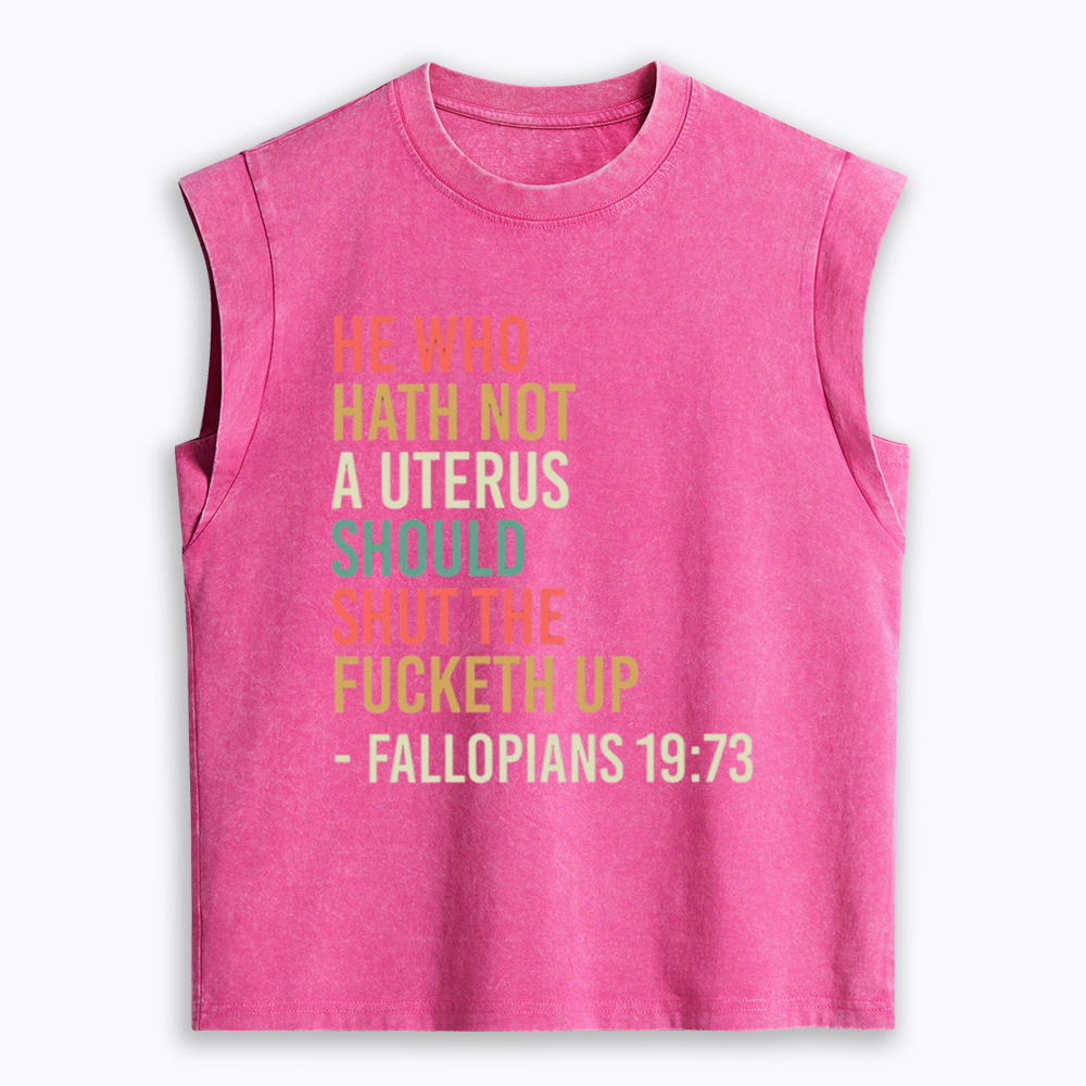 Pro Choice Feminist Women Rights Women's Washed Tank Top