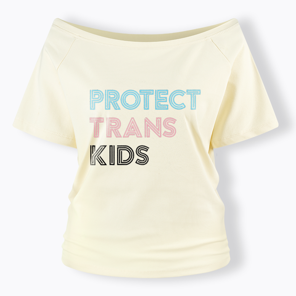 Protect Trans Off Shoulder T-shirts