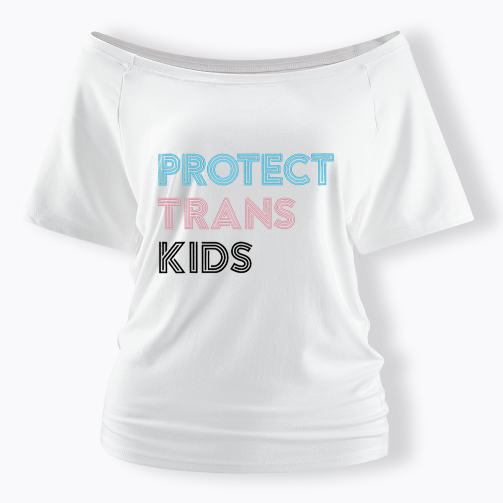 Protect Trans Off Shoulder T-shirts