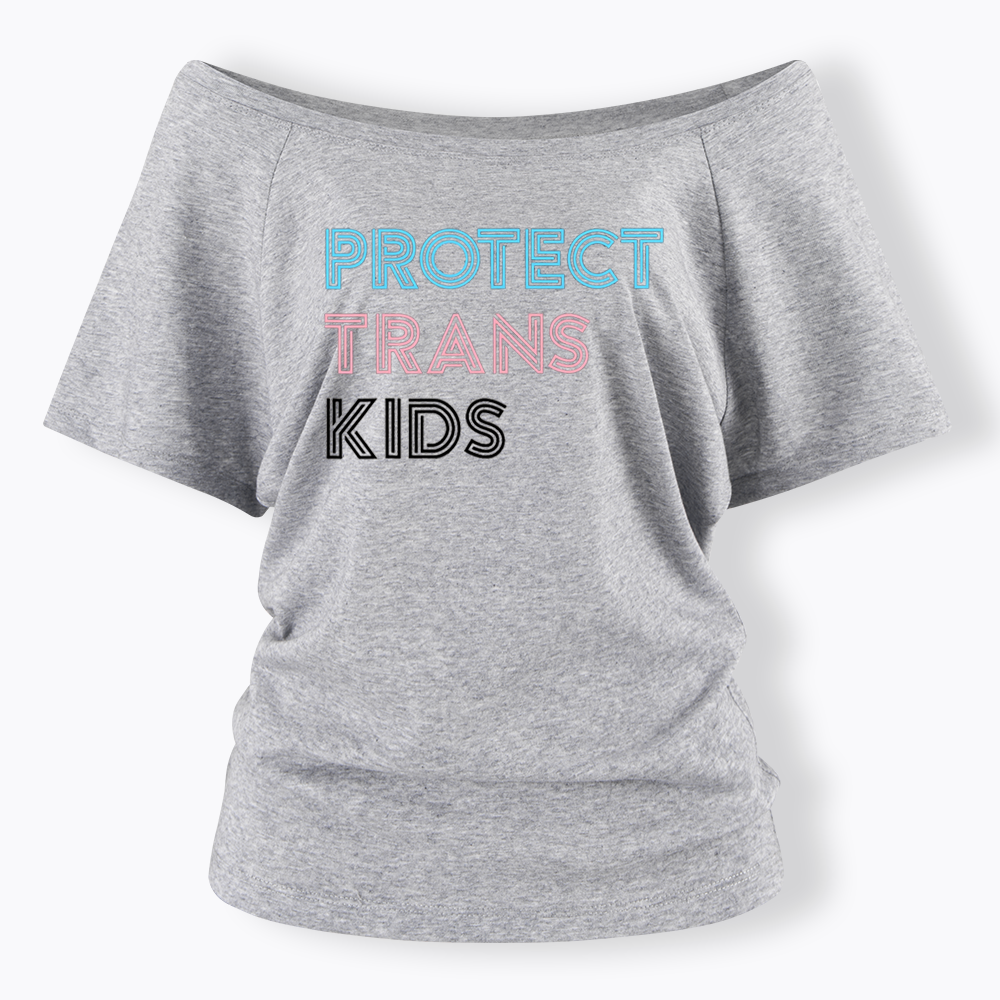 Protect Trans Off Shoulder T-shirts