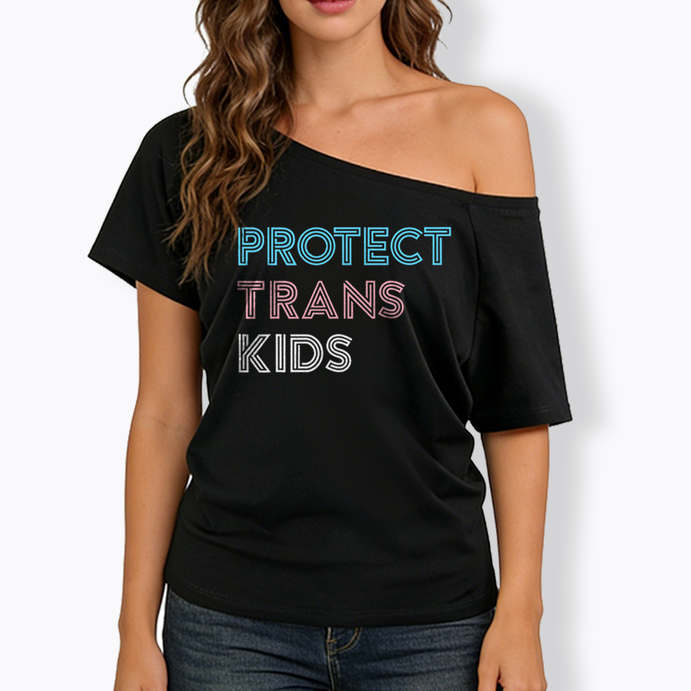 Protect Trans Off Shoulder T-shirts