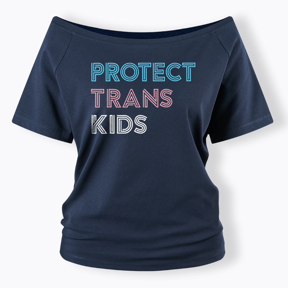 Protect Trans Off Shoulder T-shirts