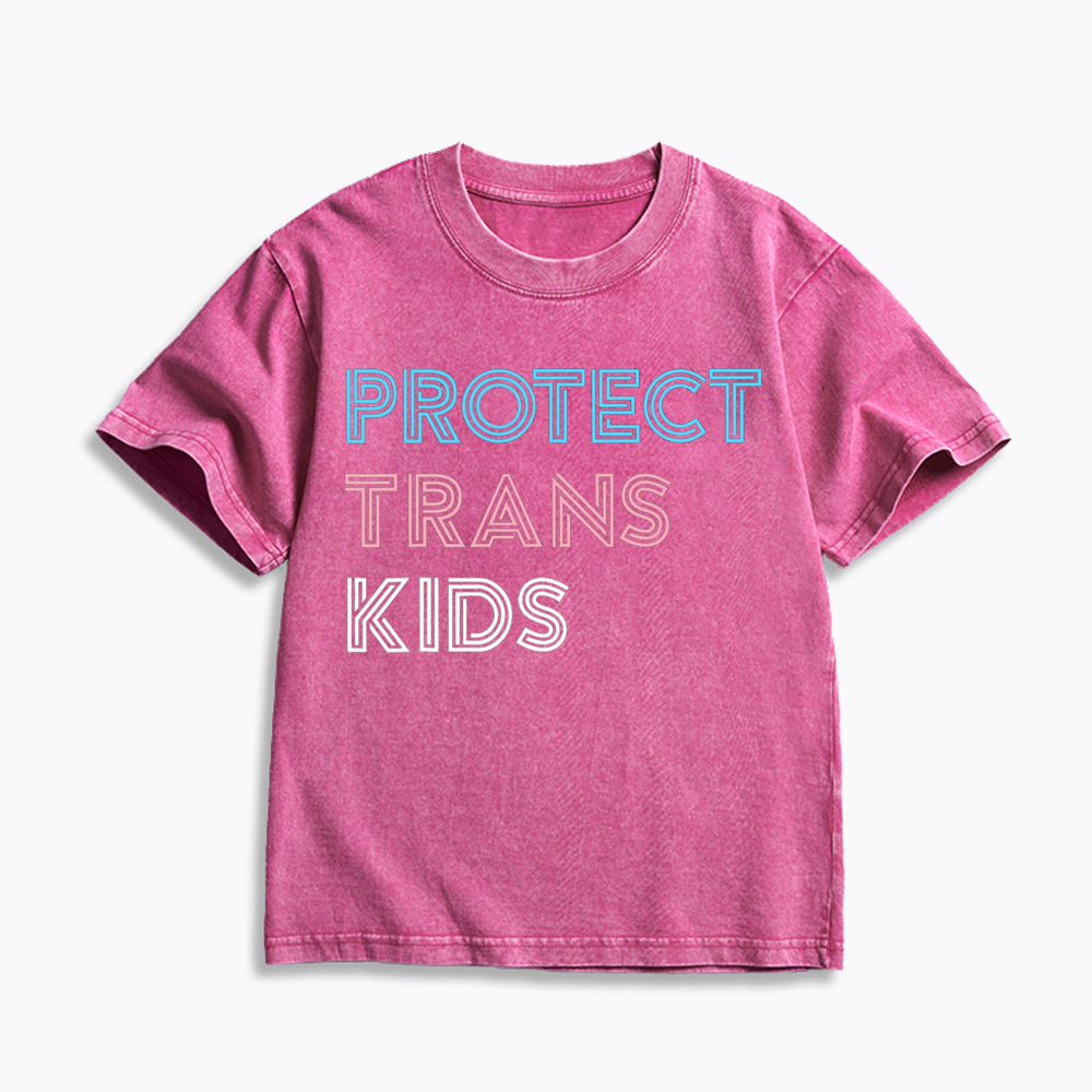 Protect Trans Kids Washed T-Shirts