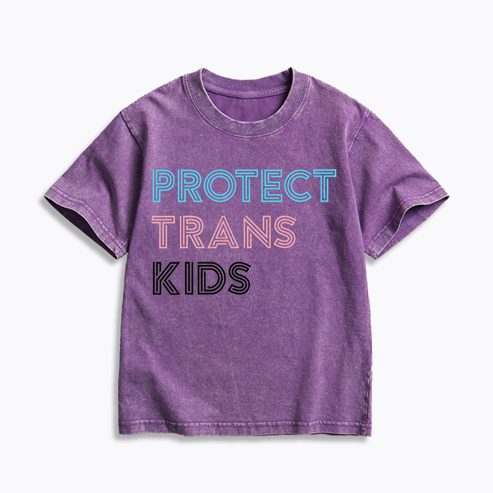 Protect Trans Kids Washed T-Shirts