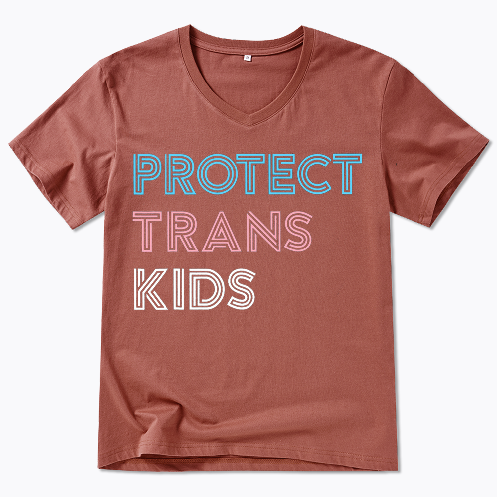 Protect Trans V-Neck Classic T-Shirts