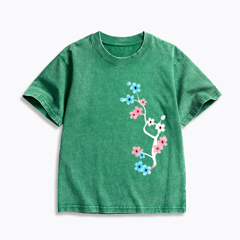 Comfort Colors Dark Sakura Trans Kids Washed T-Shirts