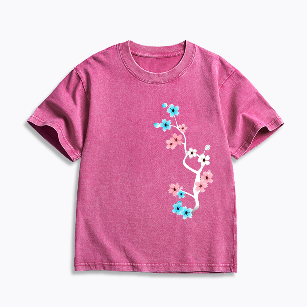 Comfort Colors Dark Sakura Trans Kids Washed T-Shirts