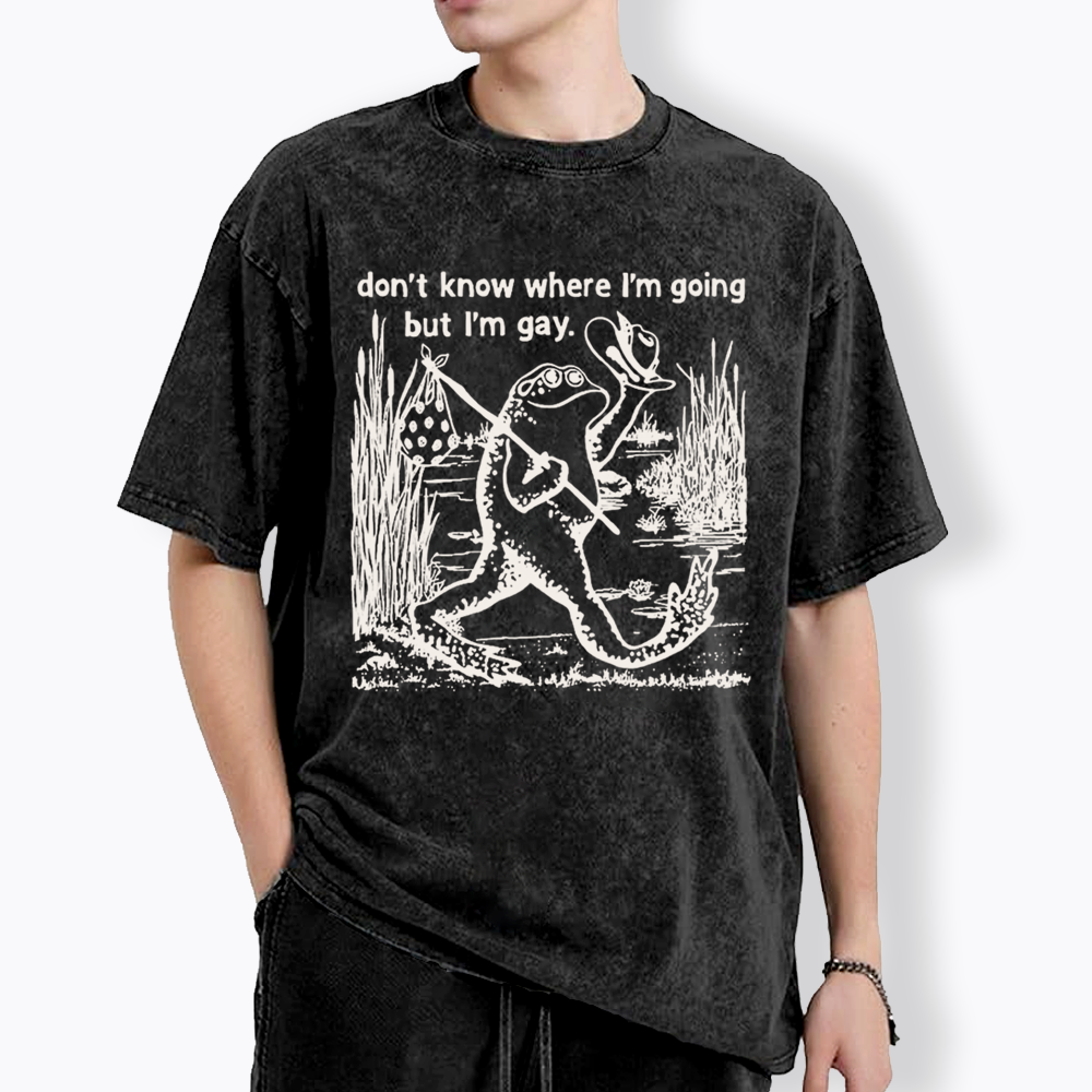 Queer Graphic Washed T-Shirts