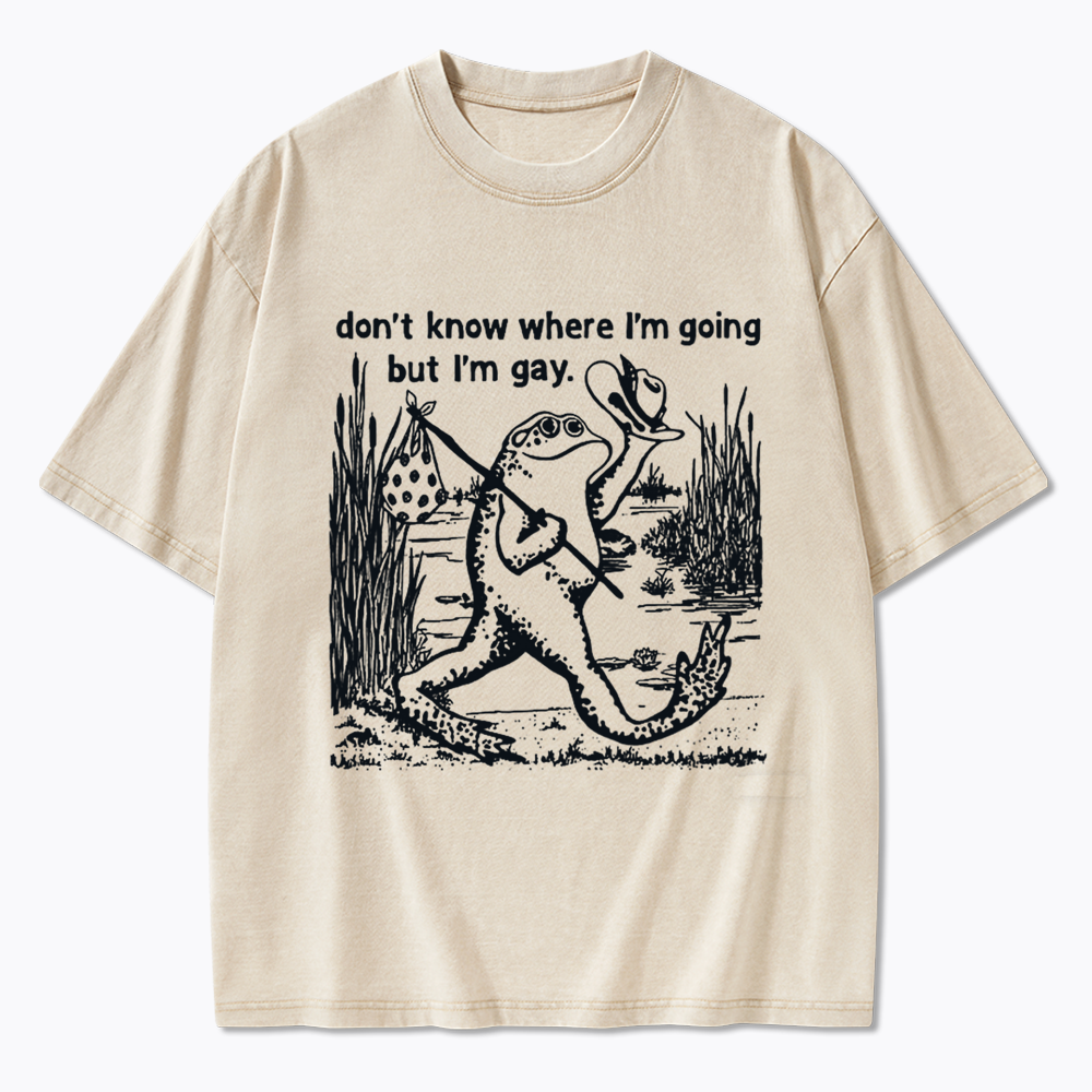Queer Graphic Washed T-Shirts